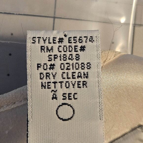 Laundry Ivory 0 Silk Chiffon Midi Dress – Romantic Core Bridalcore Elegance - Picture 11 of 16